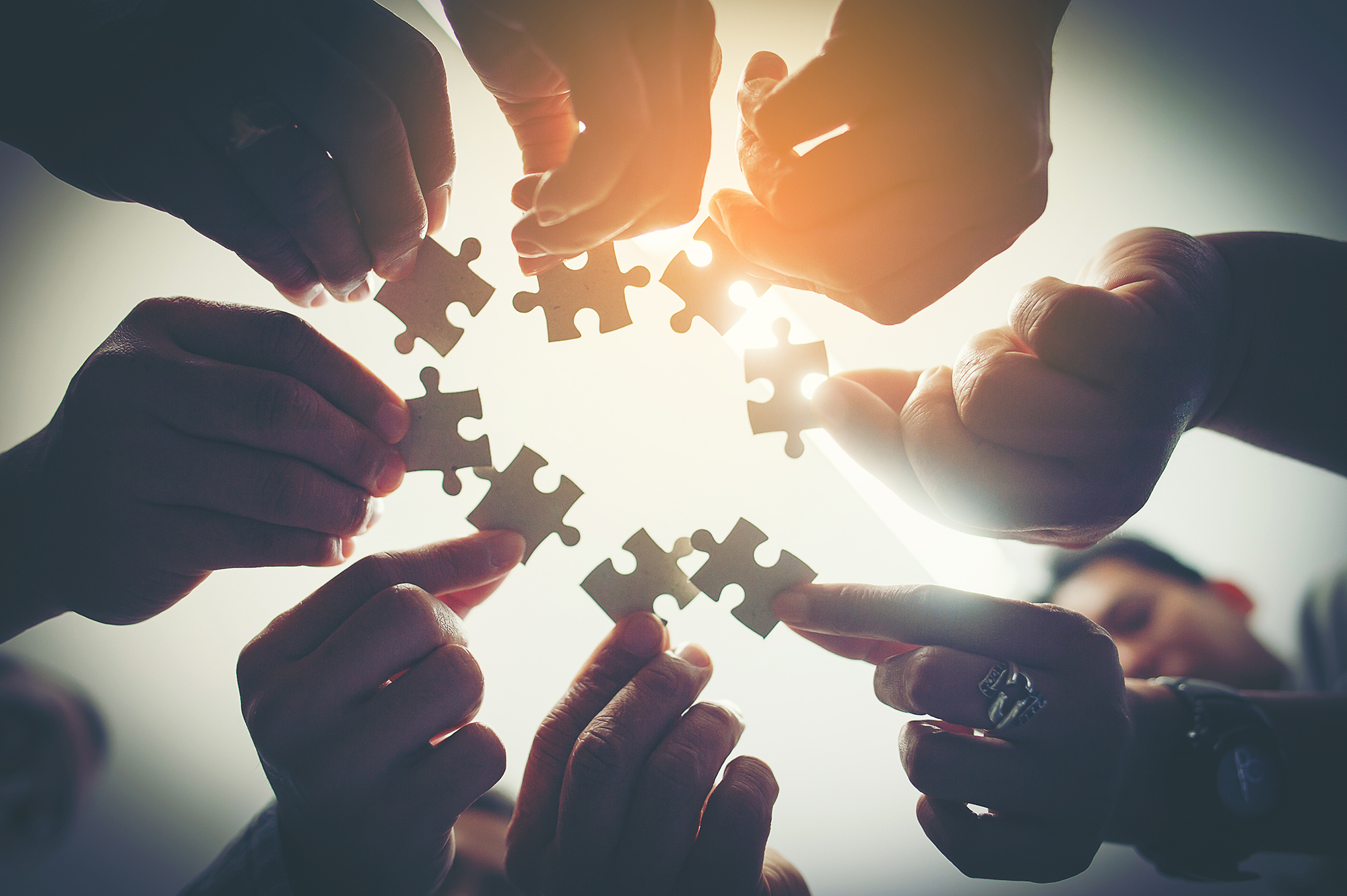 Everyone is an important jigsaw at work.