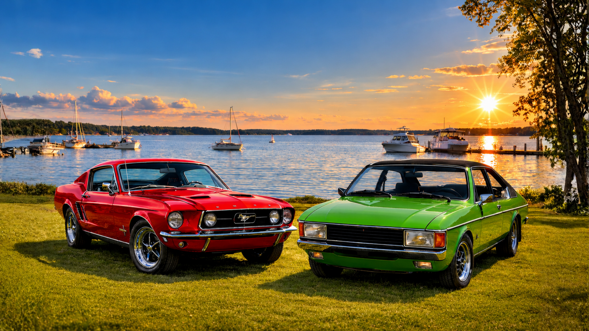 Classic Ford Meet på Sanden i Vänersborg